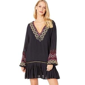 Free People Wild One Embellished Mini Dress Size XS